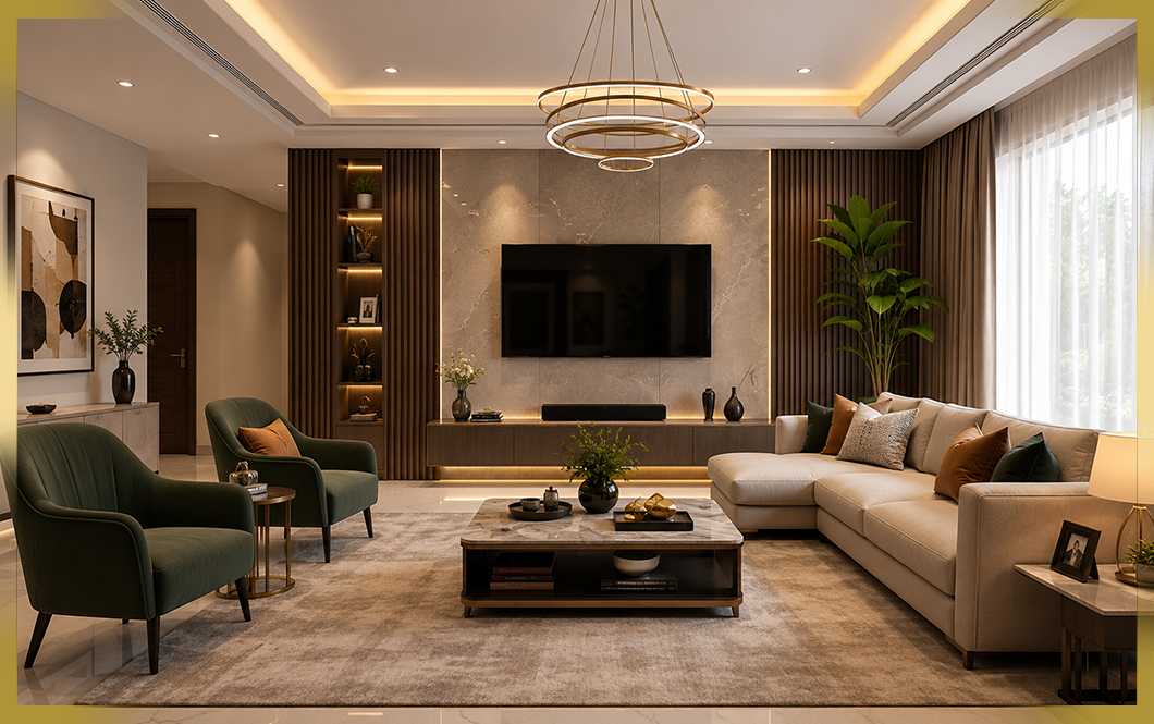 Living room after redesign