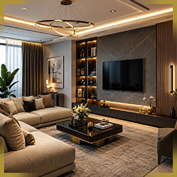 Styled bedroom corner